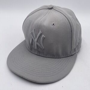 New York Yankees Hat New Era 9Fifty SnapBack Gray Flatbill Cleaned